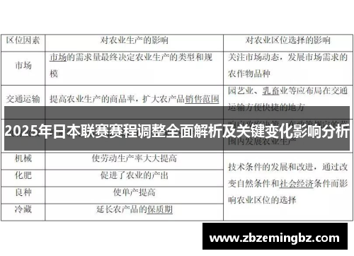 2025年日本联赛赛程调整全面解析及关键变化影响分析